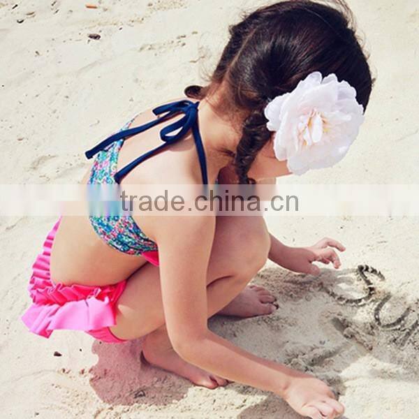 2016 Children swimsuit floral bikini girls swimwear three-piece floral bikini