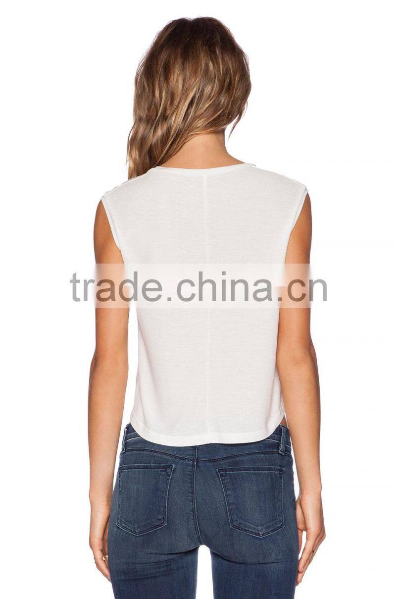 100% viscose women crop tops