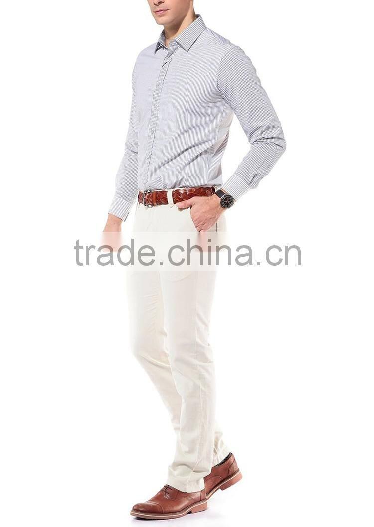 cotton vertical stripes fabric men's dress shirts