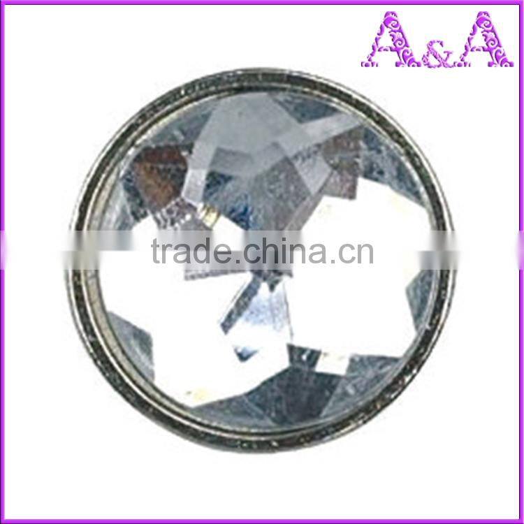 metal jeans buttons with stone custom jeans button high qualiity button