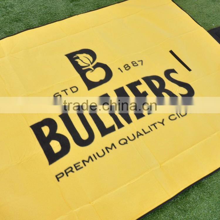 New design family use panel screen printed polar fleece picnic rug