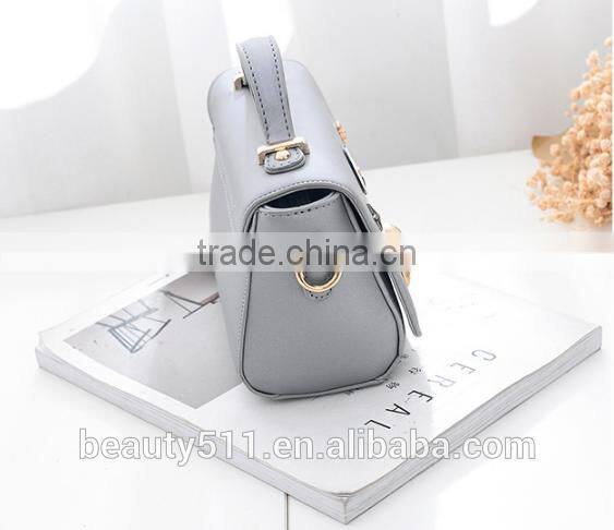 Shape Women Bag Leather Handbag With Rotating Lock Shoulder bag HB5401