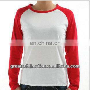 Woman long sleeve T-shirt For Sublimation