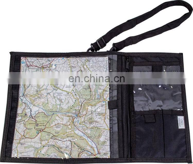 Black WATERPROOF MAP CASE military hiking pouch bag