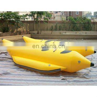 inflatable 5 seat banana boat, banana shape sports boat