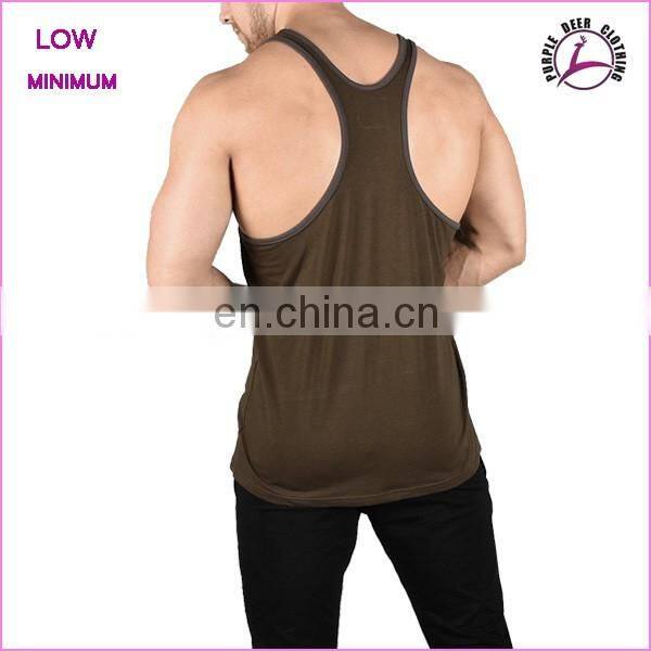 Men's gym wear tank top O neck sleeveless t shirt