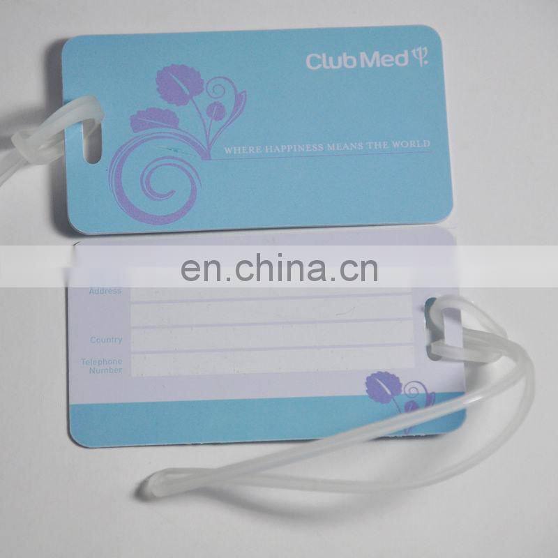 Guangzhou factory New products hot souvenir pvc luggage tag with strap