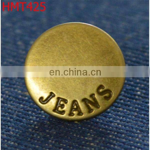 fashion stainless steel jeans button
