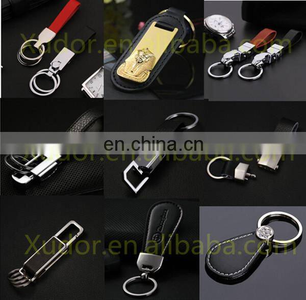 2016 promotional wholesale new style rubber plastic red color double ring keychain