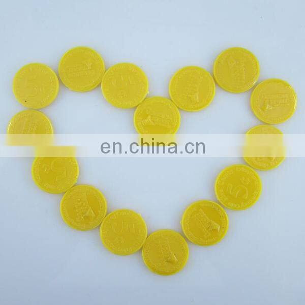 Chirstma gifts embossed plastic token coin