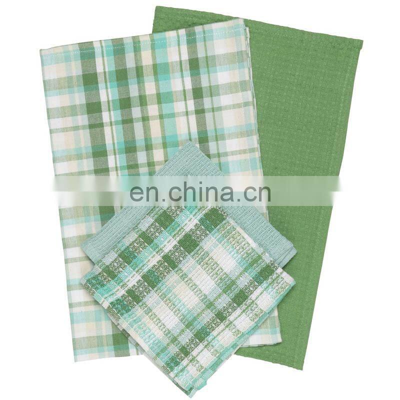3 pack cotton kitchen tea towel set