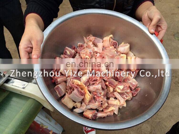 Fresh chicken meat cube cutting machine / chicken cutter