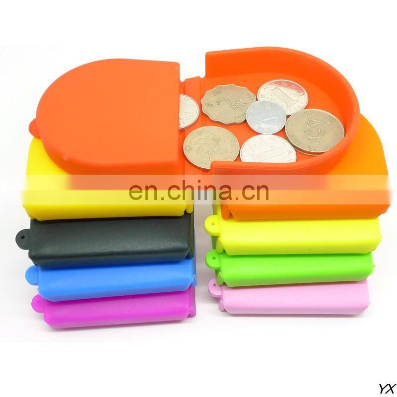 DURABLE NEW SILICONE RUBBER SQUEEZE COIN HOLDER KEY MONEY CHANGE PURSE