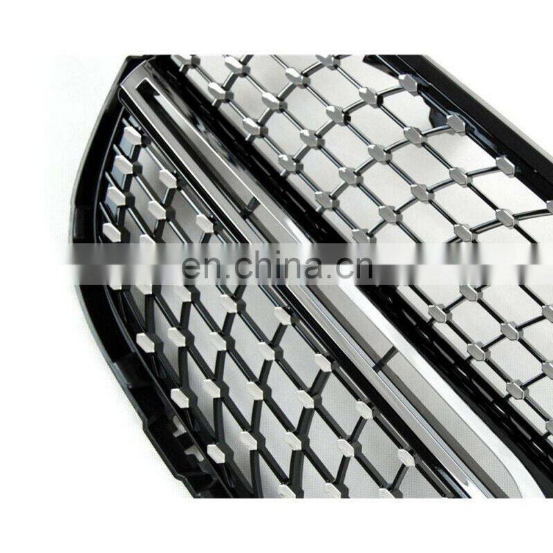 Black W/Diamond Front Grill Mesh Vent Grille 16-18 For Benz GLC X253 AMG YL4/250