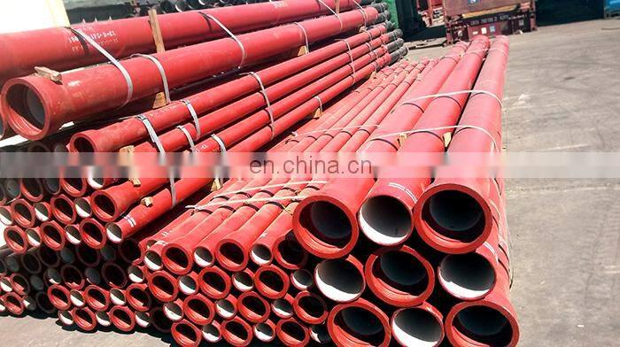 EN598 450mm ductile iron di water pipe with cement lining