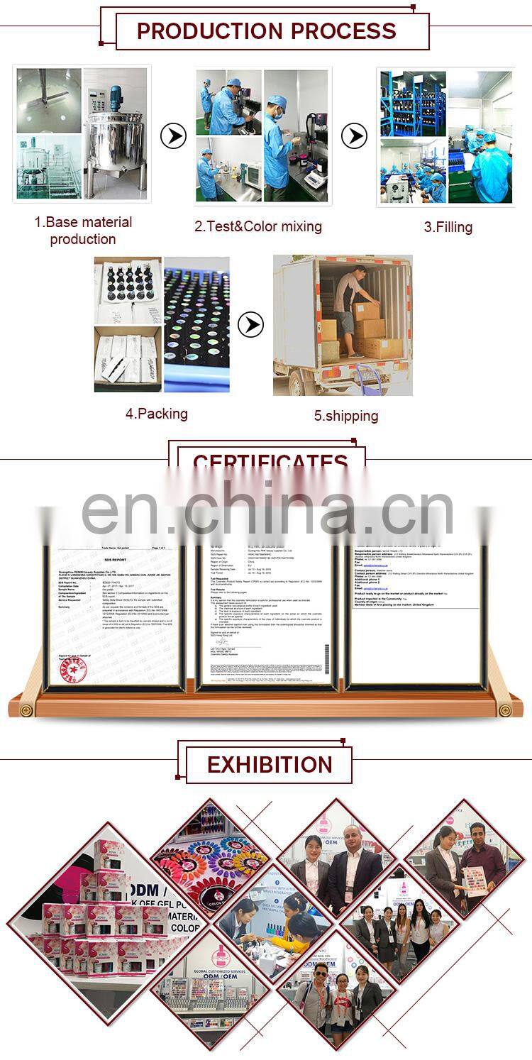 Easy soak off nail polish nude uv led nail gel polish free art supply samples