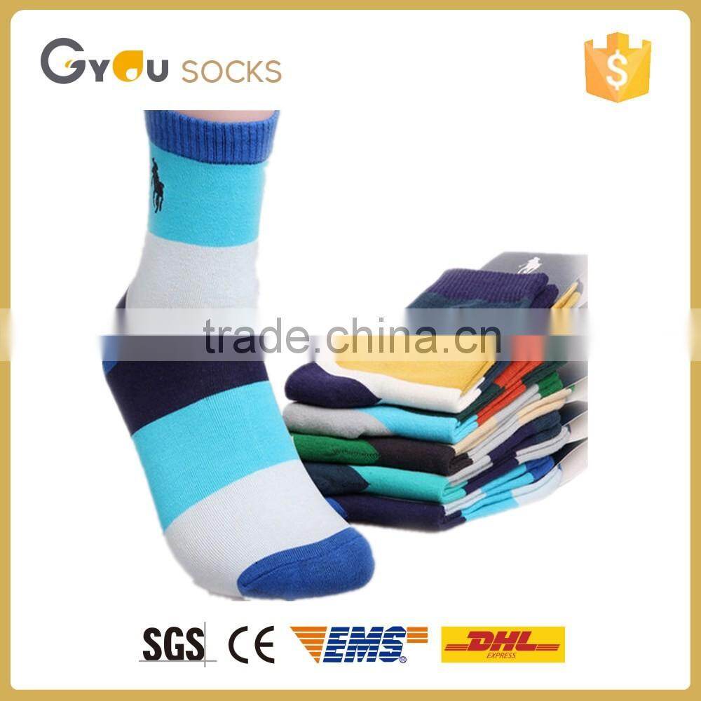 anti-slip men colorful cotton tube socks in high quality