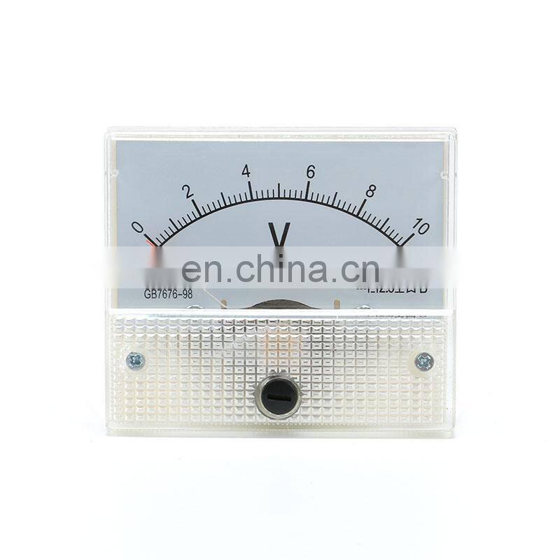 DC Analog Pointer Voltage Meter Panel 5V 10V 15V 20V 30V 50V 100V 200V 300V Gauge Voltage Mechanical Voltage Meters