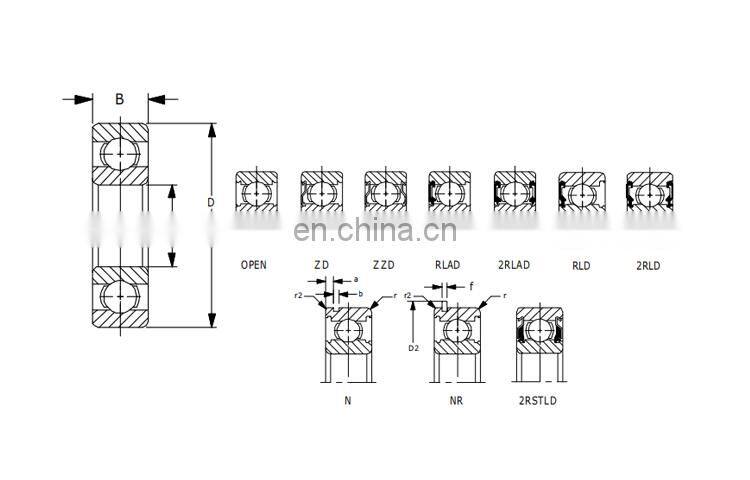 6205-16 open type high quality deep groove bearing ball bearing