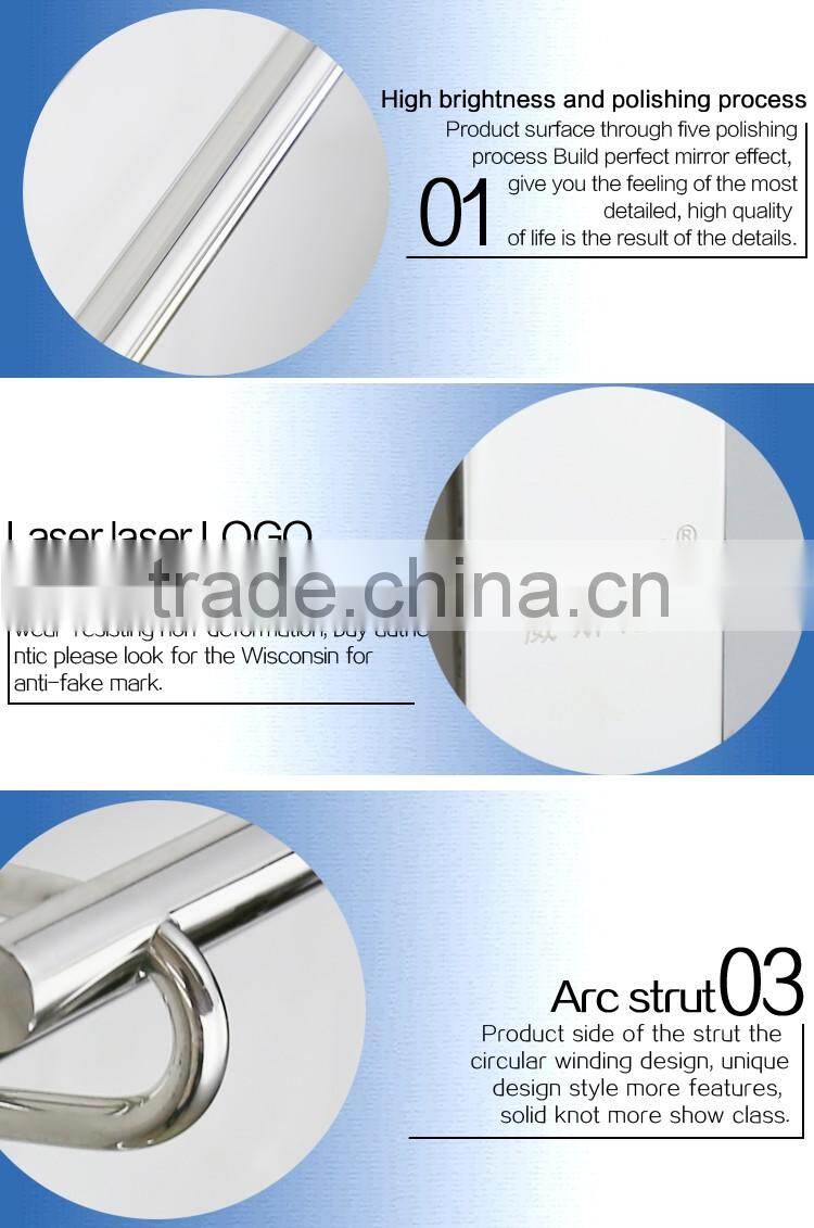 Wesda Bathroom Hardware Set metal bathroom hotel towel shelf a081