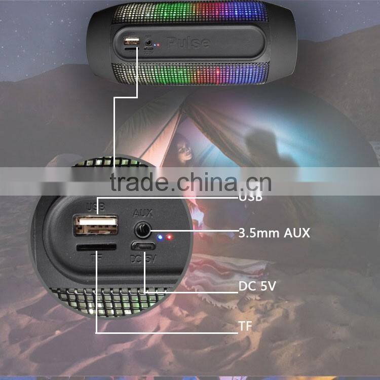 Colorful Mini Bluetooth Speaker Pulse With LED Light New Products 2015