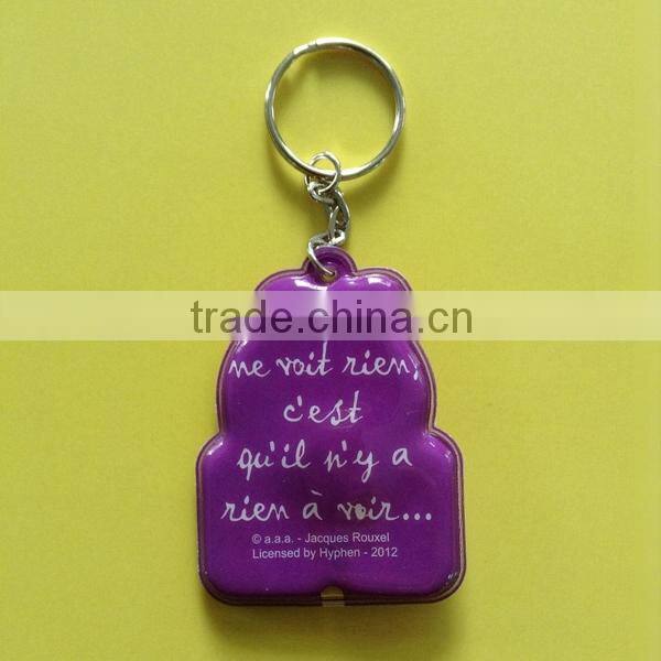 2014 Cheap Promotional Custom Led PVC Keychain,PVC Led Keychain,Led PVC Keyring Supplier