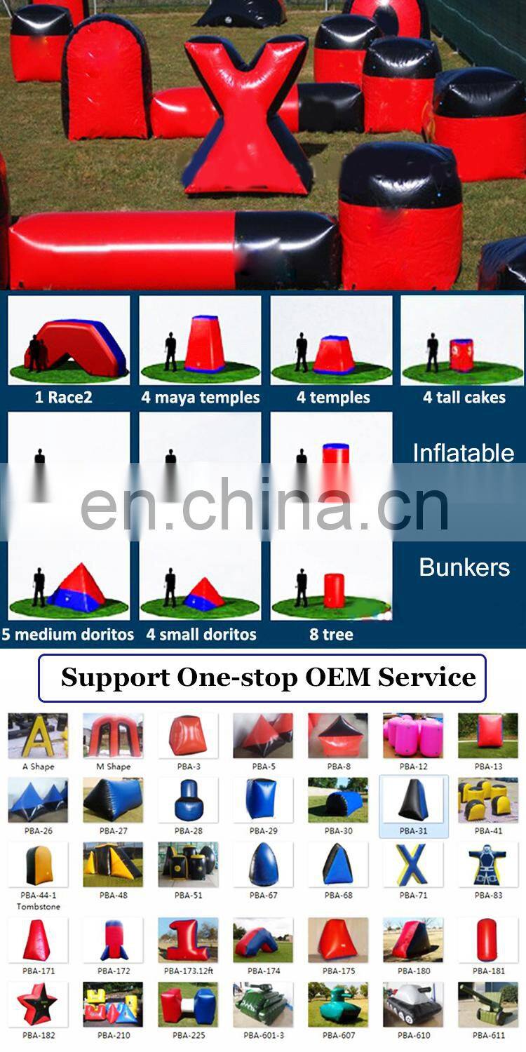 Outdoor Paintball Obstacles Accessories Inflatable Paintball Bunker Arena Game