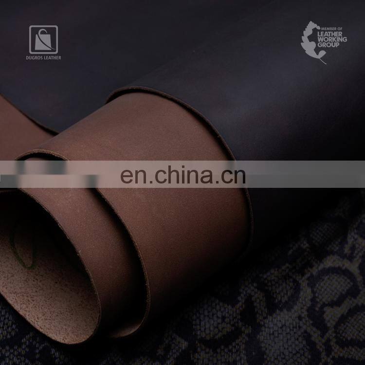 Beautiful Medium Temper and Pull Up Effect Vegetable Tanned Corrected Grain Buffalo Genuine Leather