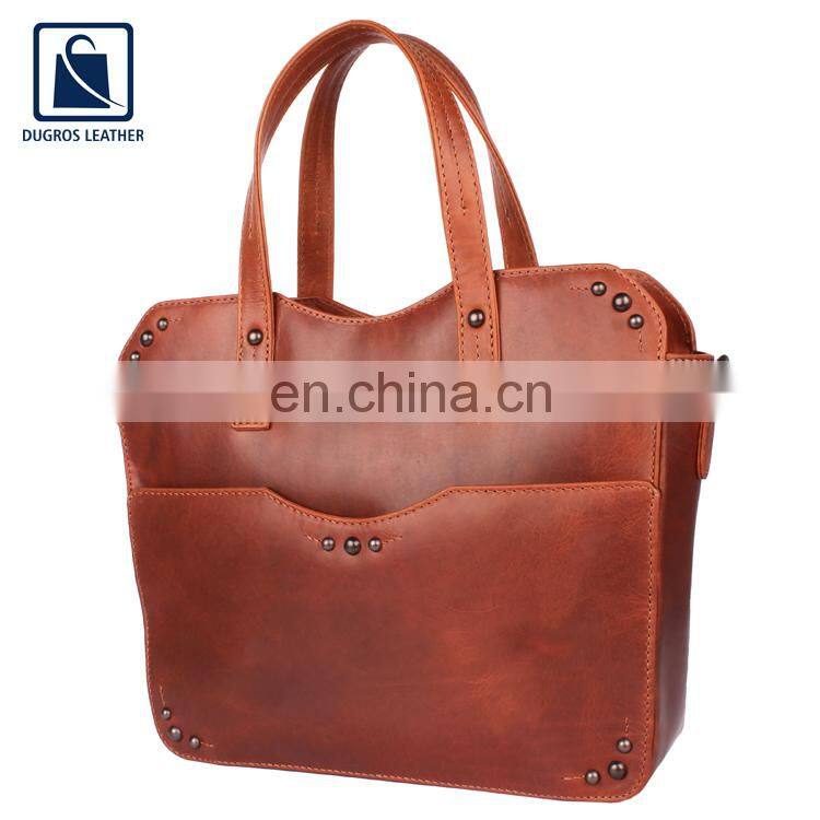 Best Quality Cotton Sheeting Lining Wholesale Fashion Style Unique Design Women Genuine Leather Satchel Bag Exporter