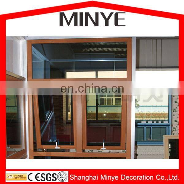 UPVC frame pvc Double Hung windows with top hinges