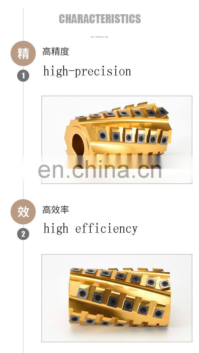 LIVTER Four side planer helical planer with oblique cutting type and re cutting spiral cutter head for profile milling