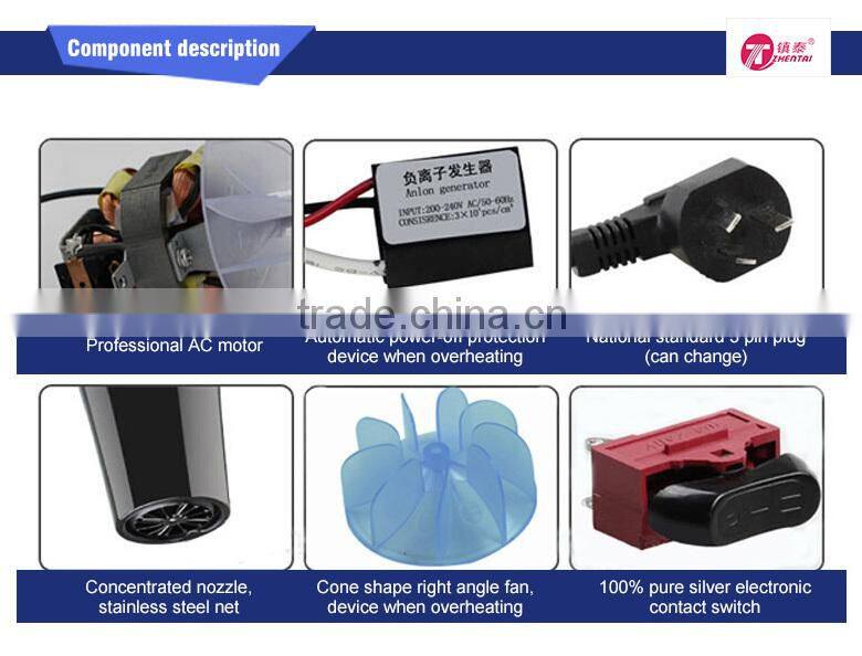 ZT-3358 Hair Dryer 2015 Custom New Hair Dryer Multi-purpose Hair Care