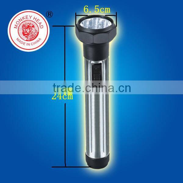 monkey head dry battery torch search light led