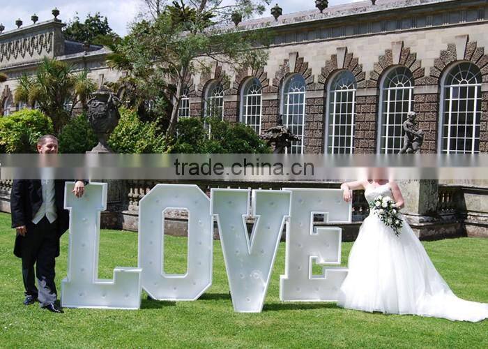 ACS 5ft height large metal LED love marquee letters