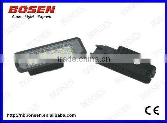 VW LED licence plate lamp