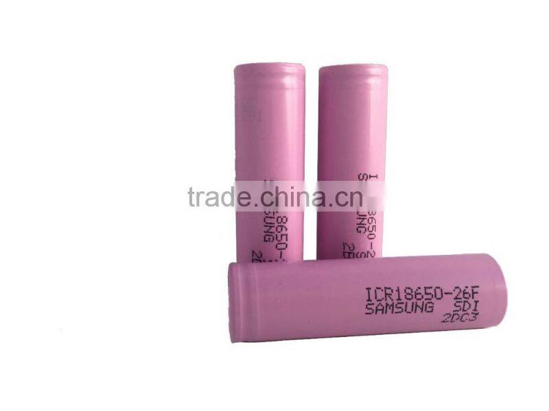 ICR18650-26F lithium battery pack for Samsung