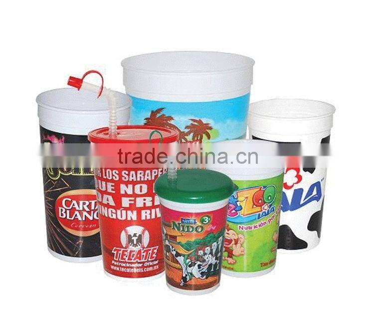 Automatic 6 colors curved surface offset plastic coffee cup printing machine