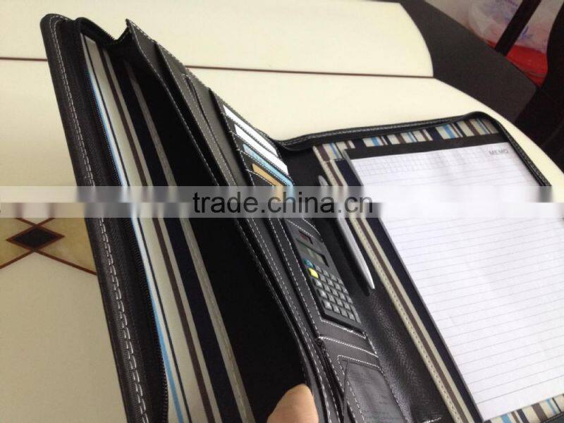 Promotional pu leather meeting folder, conference folder NS-JLJ0010