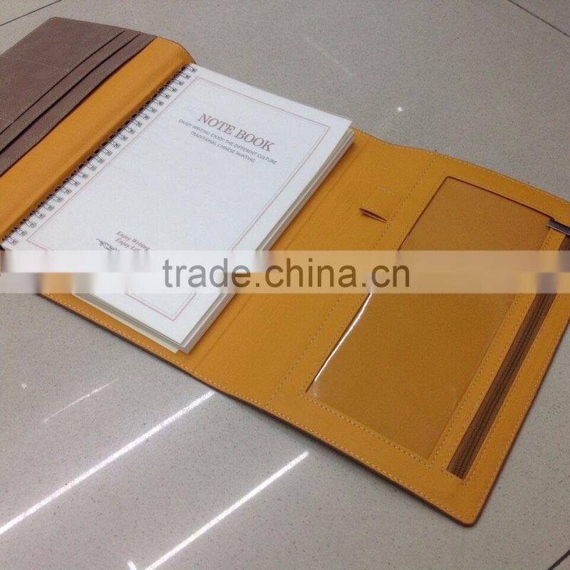 factory manufacturing notebook with custom logo on cover 2016