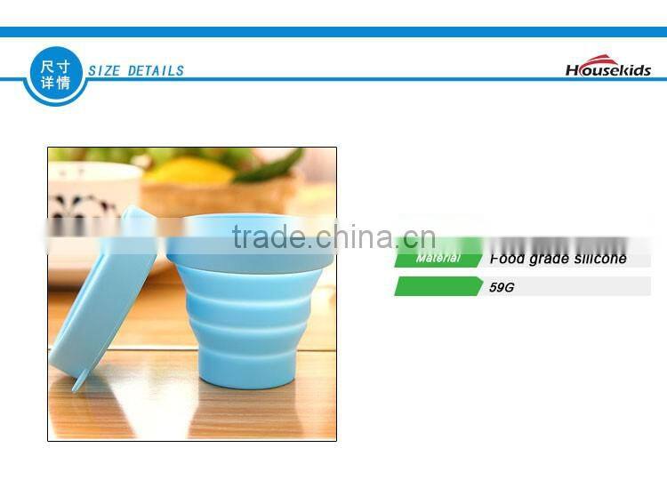 New design customized heat resistance folding silicone cup with great price