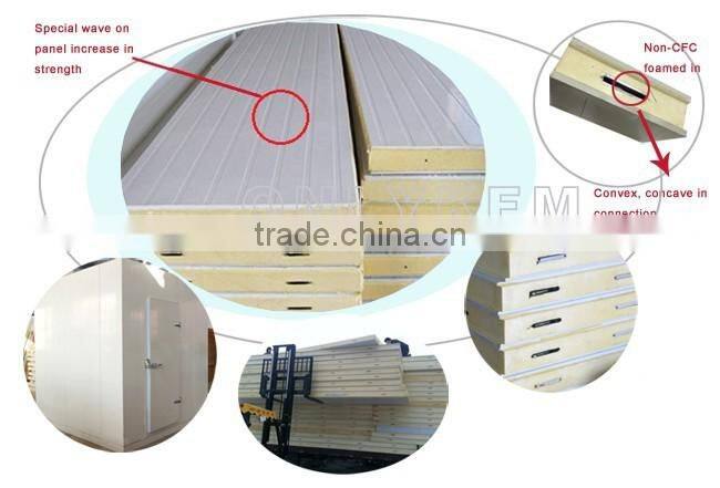 Pu polyurethane sandwich panel machine/ pu panel for cold room