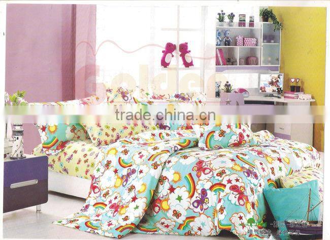 Kids Bedroom Collections 2015 Colorful Rainbow Cheap Organic Cotton Duvet Cover