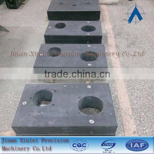 Polished and high precision DIN 000 machinery components High precision granite column