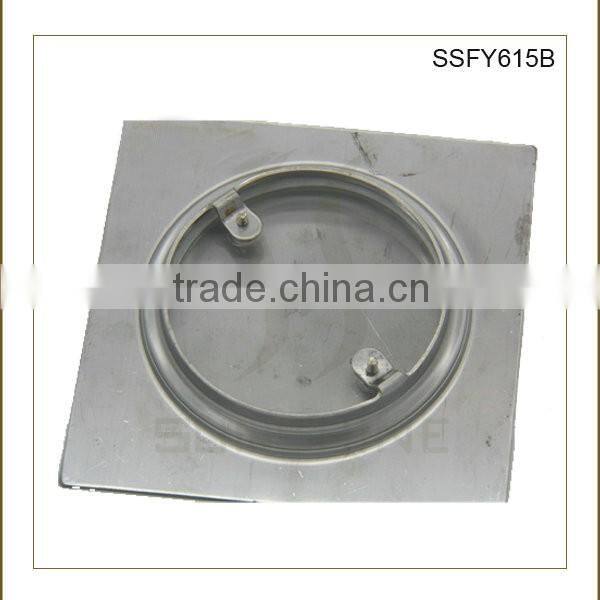 SSFY615B Bathroom and toilet square stainless steel concrete floor drain