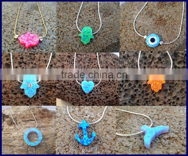 op11 Kiwi Green 8*10MM Opal Hamsa Bracelet Hand Opal Bracelet