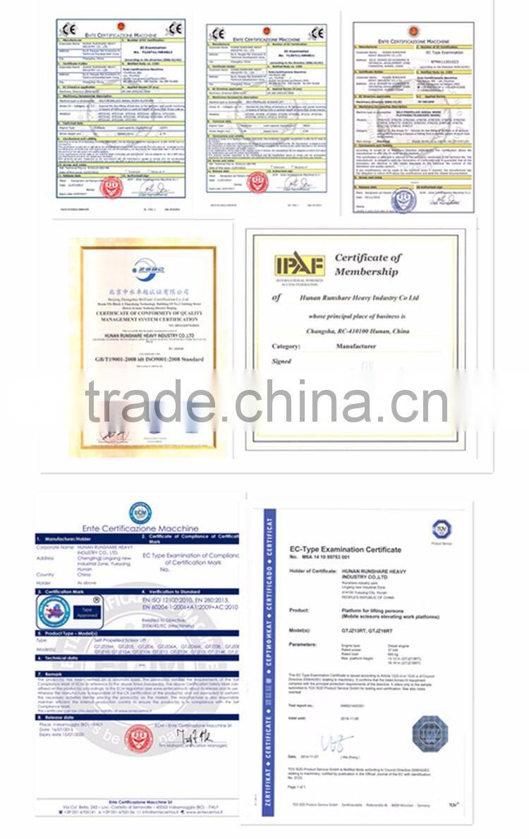 23m electric building platform lift table