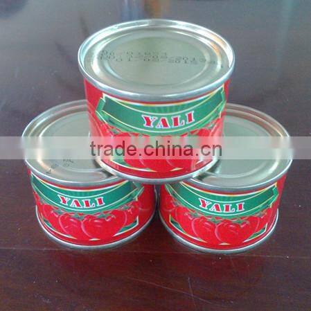 Tomato paste with paper label tin 3kg 28-30% brix,3000gx6tins