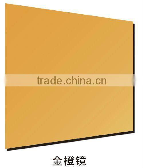 modern style/emboss orange golden mirror/disgrace mirror/delicate mirror glass