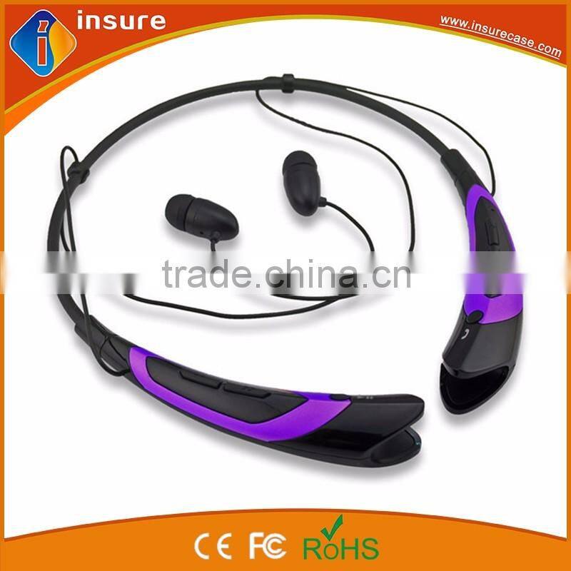 Stereo wireless neckband bluetooth headset with mirco usb