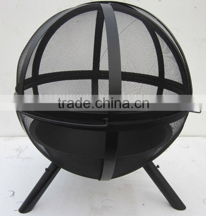 Outdoor large steel wood burning firepit with high temrature painted